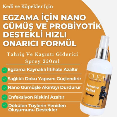 Egzama ve Kaşıntı Giderici Sprey 250ml - Probiyotik Destekli - Kedi Köpek