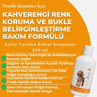 Kahverengi Irk Köpek Şampuanı 250 ml | Poodle Bukle Belirginleştirici & Renk Koruyucu