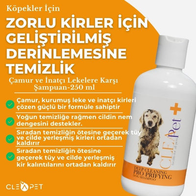 Zorlu Kir & Leke Karşıtı Derin Temizlik Köpek Şampuanı– 250 ml