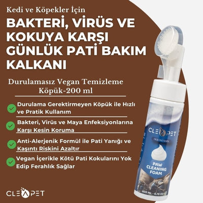 Günlük Pati Bakım ve Hijyen Nano Köpük Kedi & Köpek – 200 ml