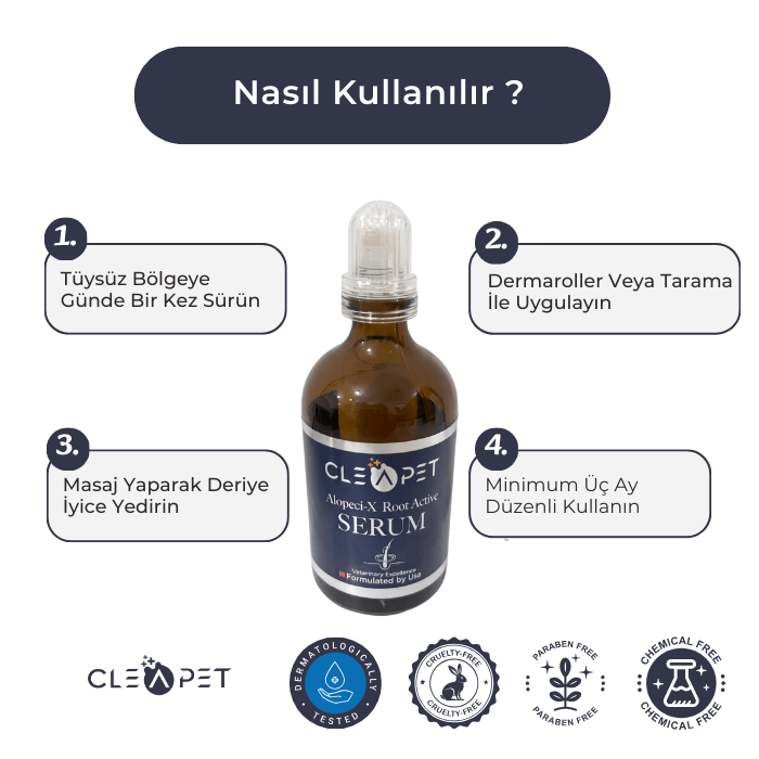 Alopecia X Tüy Kökü Uyarıcı-Yoğun Hücre Aktivasyon Serumu 100ml-Köpek