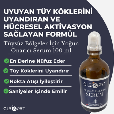 Alopecia X Tüy Kökü Uyarıcı-Yoğun Hücre Aktivasyon Serumu 100ml-Köpek