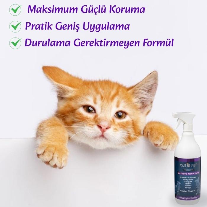 Yara Mantar Egzama Karşıtı-Nano Deri Bakım Spreyi 1 LT-Kedi Köpek