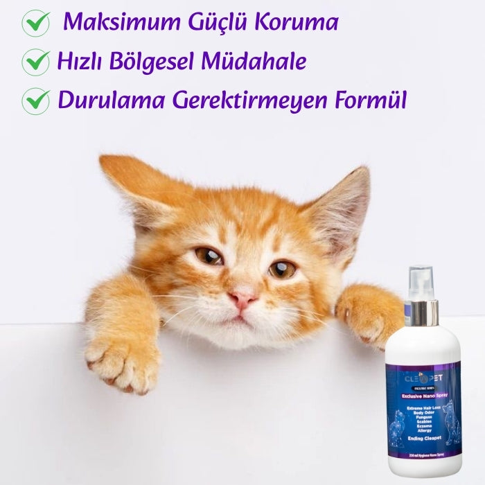 Mantar Yara Egzama Karşıtı-Nano Gümüş Bakım Spreyi 250 ml-Kedi Köpek