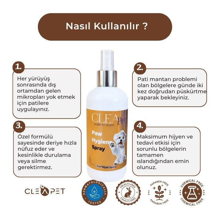 Pati Bakım - Sterilizasyon Spreyi 250ml - Bakteri Karşıtı - Kedi Köpek