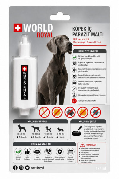 World Royal Köpek İç Parazit JELİ 4 ml