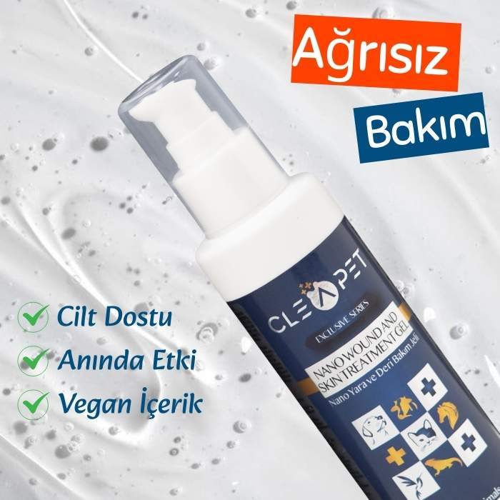 12+1 Cilt Sorununa Kesin Çözüm-Deri Onarım-Yara Jeli 150 ml- Köpek Kedi